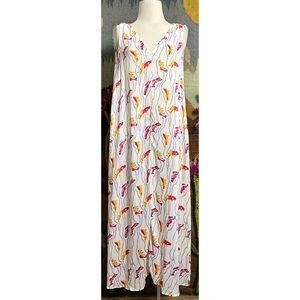 Natalie Martin Tova Fish Maxi Dress XS